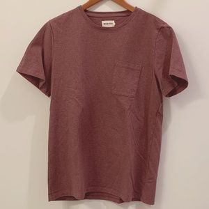Taylor Stitch Heavy Bag Short Sleeve Tee - Size L (42) - Color Russet / Burgundy